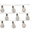 Guirlande lumineuse LED intérieure blanc chaud câble transparent 1,65 m décor ampoule