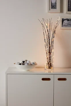 Guirlande lumineuse LED intérieure blanc chaud câble argenté 8 m