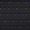 Guirlande lumineuse LED intérieure blanc froid/bleu câble vert 8 fonctions 36 m