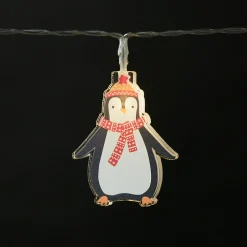 Guirlande lumineuse LED intérieure blanc froid et blanc chaud câble transparent 3,15 m décor personnage