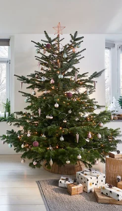 Guirlande lumineuse LED intérieure et extérieure blanc chaud câble vert 8 fonctions 24,2 m