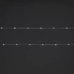 Guirlande lumineuse LED intérieure blanc froid câble argenté 1,8 m