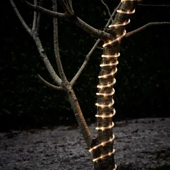 Guirlande lumineuse LED intérieure et extérieure blanc chaud câble noir 8 m