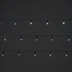 Guirlande lumineuse LED intérieure et extérieure blanc froid câble vert 5,2 m