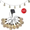 Guirlande lumineuse LED solaire Ampoule extérieur plastique claire transparente avec LED intégrée
