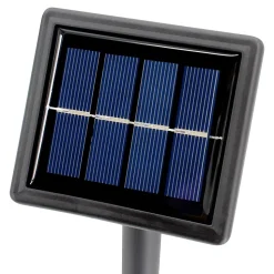 Guirlande lumineuse LED solaire 10 lumières IP44 blanc chaud L.7,05m gris foncé