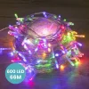 Guirlande Lumineuse 66m Câble Transparent 600 Leds Multicolore