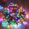 Guirlande Lumineuse 56m Câble Noir 500 Leds Multicolore