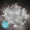 Guirlande Lumineuse 66m Câble Transparent 600 Leds Blanc froid