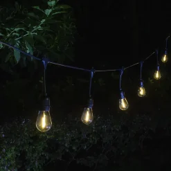 Guirlande lumineuse solaire d'extérieur LED intégrée IP44 blanc chaud 10M