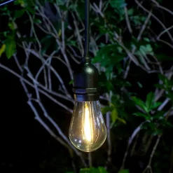 Guirlande lumineuse solaire d'extérieur LED intégrée IP44 blanc chaud 10M