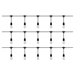 Guirlande lumineuse solaire d'extérieur LED intégrée IP44 blanc chaud 10M