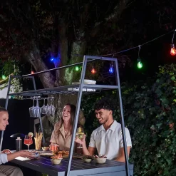 Guirlande lumineuse solaire d'extérieur LED intégrée RVB IP44 0.68W 20lm 10M