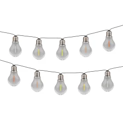 Guirlande lumineuse solaire pour l'extérieur avec 10 LED 'LINDA', longueur 370 cm, 10 boules D : 6 cm, changement de couleur RGB