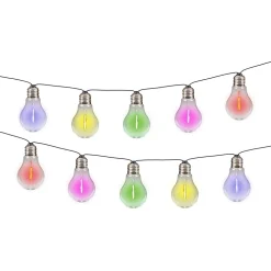 Guirlande lumineuse solaire pour l'extérieur avec 10 LED 'LINDA', longueur 370 cm, 10 boules D : 6 cm, changement de couleur RGB