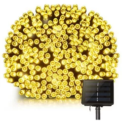 Guirlande lumineuse solaire YOGY SOLAR WARM 200 Noir Plastique 16.3M