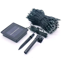 Guirlande lumineuse solaire YOGY SOLAR WARM 200 Noir Plastique 16.3M