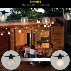 Guirlande lumineuse solaire WW 10 'CADENA' 1000 cm de long, nombreuses fonctions