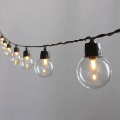 Guirlande lumineuse solaire 20 ampoules rondes
