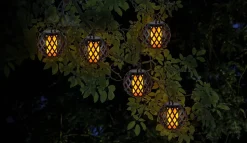 Guirlande lumineuse solaire avec effet de flamme 'FOGO'