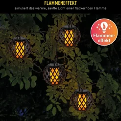 Guirlande lumineuse solaire avec effet de flamme 'FOGO'