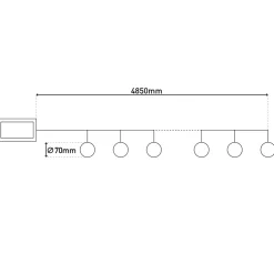 Guirlande lumineuse solaire avec effet de flamme 'FOGO'