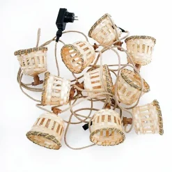 Guirlande lumineuse étanche cordon jute - New Garden - Aurora