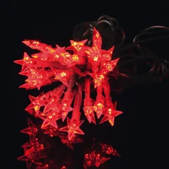 Guirlande Lumineuse Étoiles Souples 60 LED Rouge 8 Fonctions