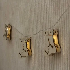 Guirlande lumineuse tradition bottes de noël - Chromex