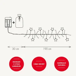 Guirlande lumineuse voie lactée étoile - Chromex