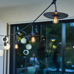 Guirlande métal vintage PLANET 10 ampoules E27 6M