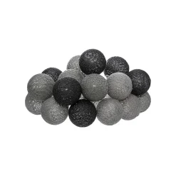 Guirlande pile 16 boules Soft D3,5cm - Atmosphera
