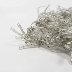 Guirlande Rideau stalactite 180LED IP44 3M avec timer - BLEU - SILAMP