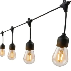 Guirlande solaire 10 ampoules MAFY SOLAR Noir Plastique 6.5M