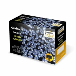 Guirlande solaire à LED multifonction 9.9 mètres Noir