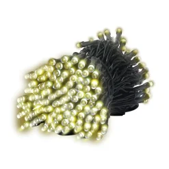 Guirlande solaire à LED multifonction 12.9 mètres Noir