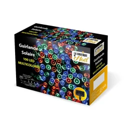 Guirlande solaire à LED multifonction 9.9 mètres Noir