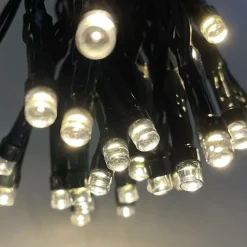 Guirlande solaire à LED multifonction 9.9 mètres Noir