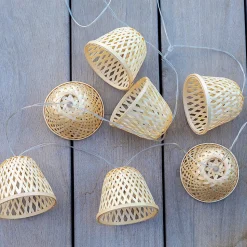 Guirlande solaire bambou CHILL HYBRID 10 ampoules 3.8M