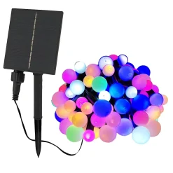 Guirlande solaire BILLY RGB 100 globes 10.9M