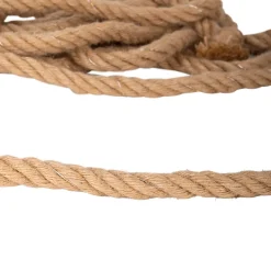 Guirlande solaire Canamo corde chanvre naturelle 8m + 2m câble blanc chaud extérieur