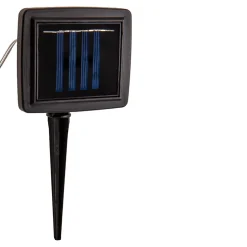 Guirlande solaire Canamo corde chanvre naturelle 8m + 2m câble blanc chaud extérieur