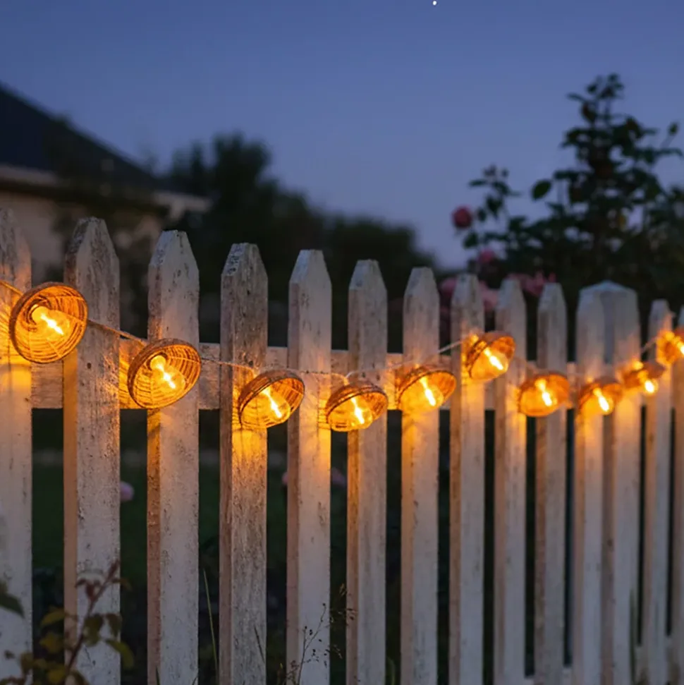 Guirlande solaire COTTAGE HYBRID 10 ampoules 8M