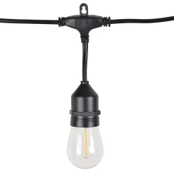 Guirlande solaire LED Chill Lilttle Garden 12 lumières E27 600lm 1W 10m noir