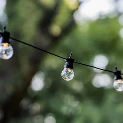 Guirlande solaire LED Party Clear Solar 100lm IP44 1W blanc chaud L. 5,70m