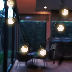 Guirlande solaire PARTY CLEAR 20 globes 9M