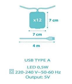 Guirlande Veilleuse Luminaire Intérieur Rocket - Fusée