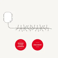 Guirlande voie lactée - à piles - Chromex