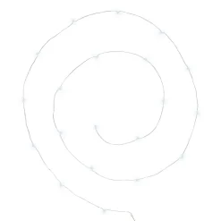 Guirlandes - 100 micro LED - argent et blanc chaud - L1000 cm - Atmosphera