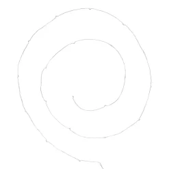 Guirlandes - 20 micro LED - argent - blanc chaud - L190 cm - Atmosphera